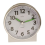Acctim Acctim Micah Round Mid Sized Bedside Quartz Alarm Clock in Silver - 16477 1