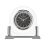 Wm.Widdop Glass Mantel Clock Silver Bezel & Stand 1