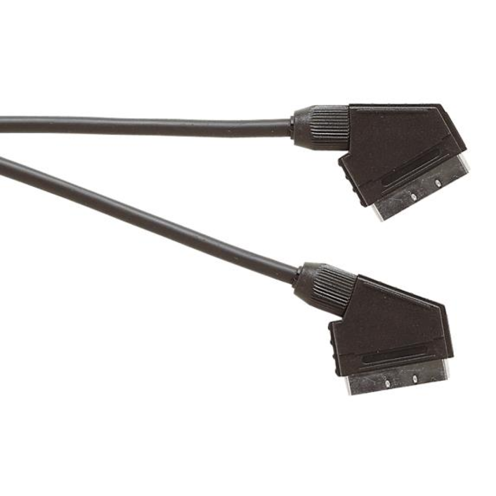 Electrovision Premium Scart Plug To Scart Plug Tv And Video Lead Audio And Video Circuits Connected 5021196040392