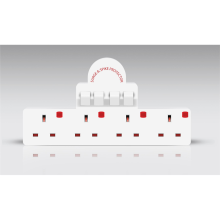Eagle 4 Way Surge And Spike Protected Switched Adaptor Socket Product code:E250DL