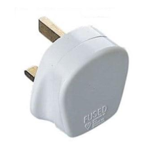 Eagle 13A Common Household 3 Pin13 AMP UK Fused Plug - White E301AC