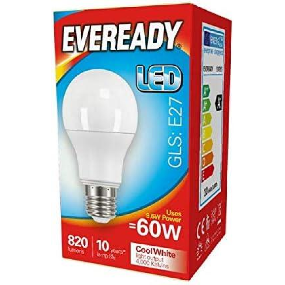 Eveready Led Bulb Gls Es 60W Dl Pk Of 5 Light