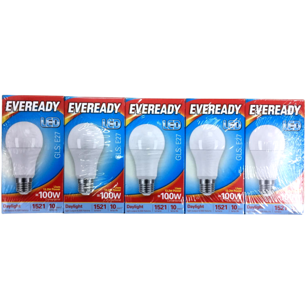 Eveready Led Candle 1521Lm Gls E27 Day 100W Pack Of 5 Light