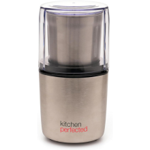 KitchenPerfected 200w 70g Spice / Coffee Grinder - Brushed Steel