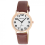 Ravel Ravel Mens Basic White Dial Brown Leather Strap Watch R0105.42.1A 1