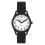 Ravel Ravel Mens Basic Bold Easy Read Expander Bracelet Watch White/Black R0225 1