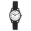 Ravel Ravel Ladies Basic Bold Easy Read Expander Bracelet Watch White/Black R0225 1