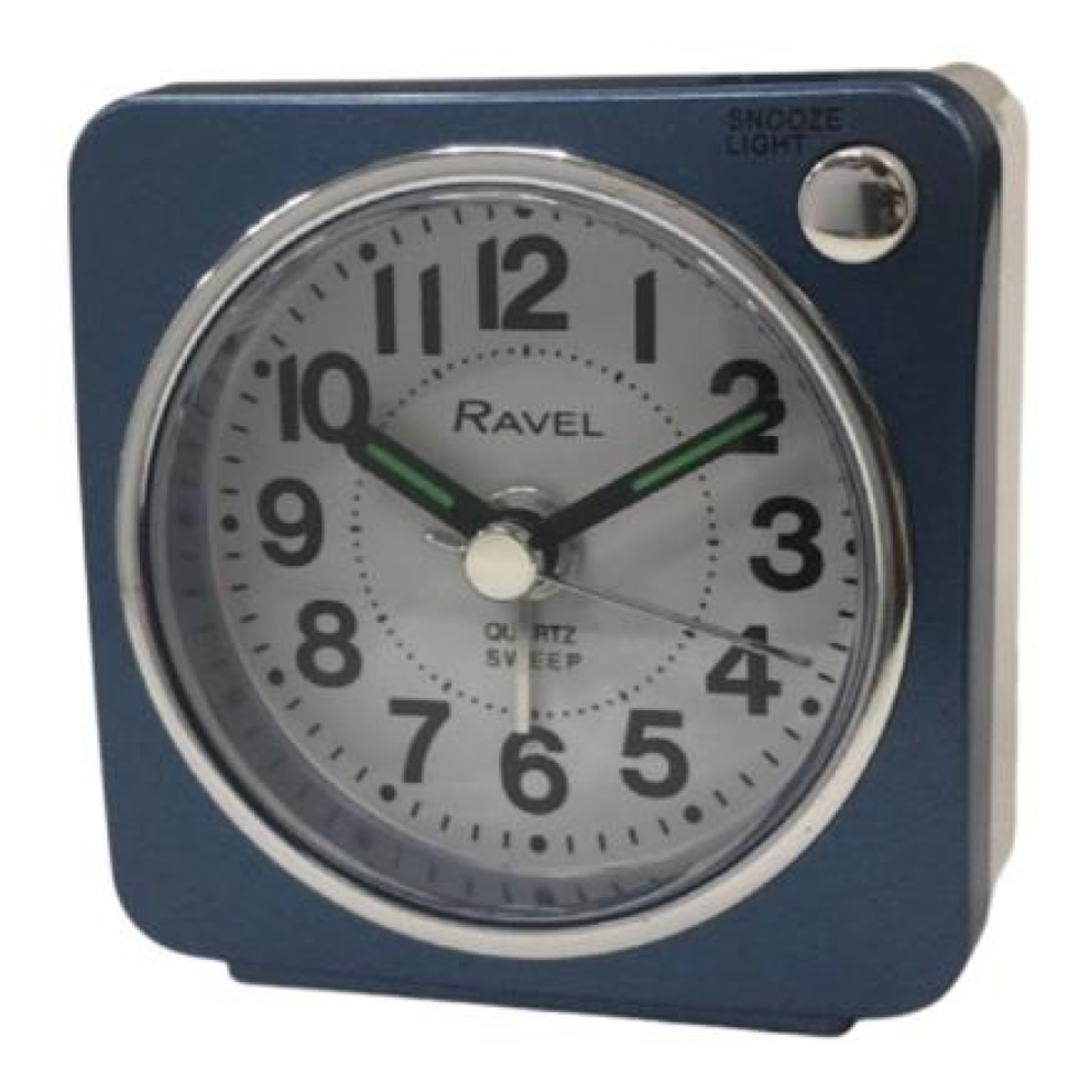 Ravel Mini Bedside Alarm Clock Rc018.6 Blue