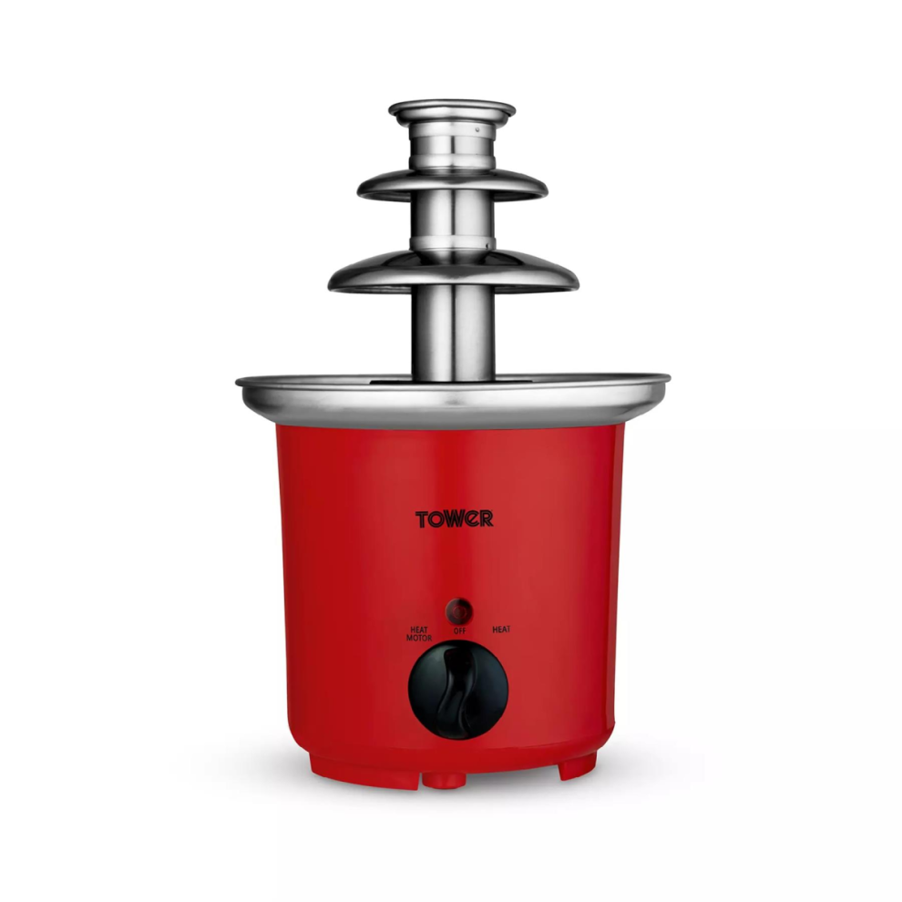 Tower 90W Chocolate Fountain Red - Image 3