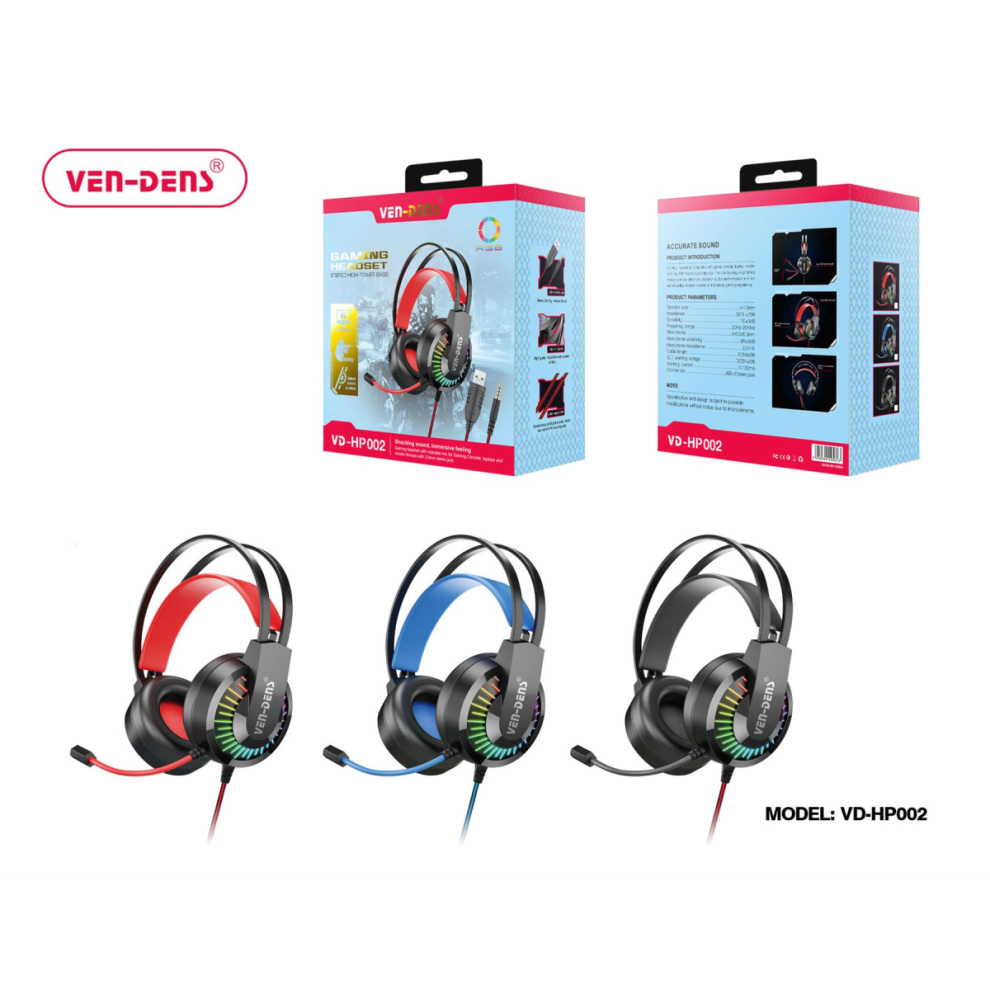Ven-Dens Gaming Headset Vd-Hp002 5056594195603