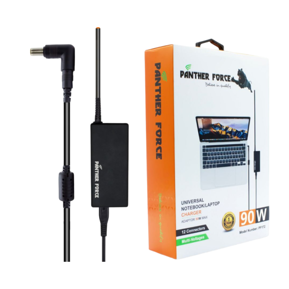 Panther Force Universal Laptop Charger 90W 5060764191098