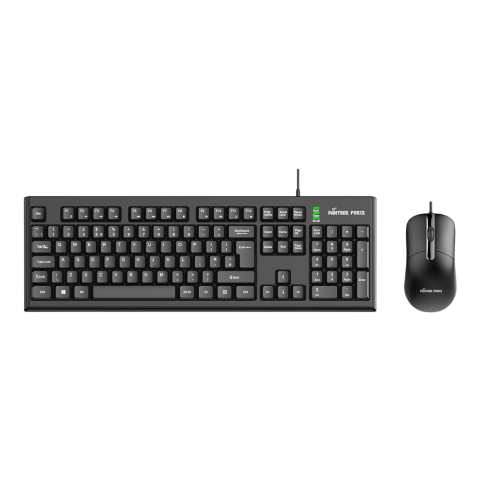 Panther Force Wired Keyboard & Mouse Set Pf289