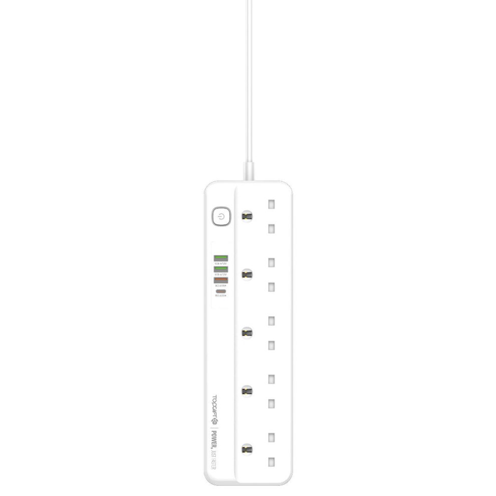 Wyeflux Extension Socket 10A Electric Outlets With Usb Pd Qc3.0 Charging Ports 5061008652672