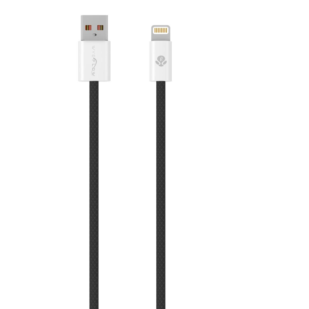 Wyeflow Braided Usb-A To 8-Pin Data Cable 1M Black 5061008653754
