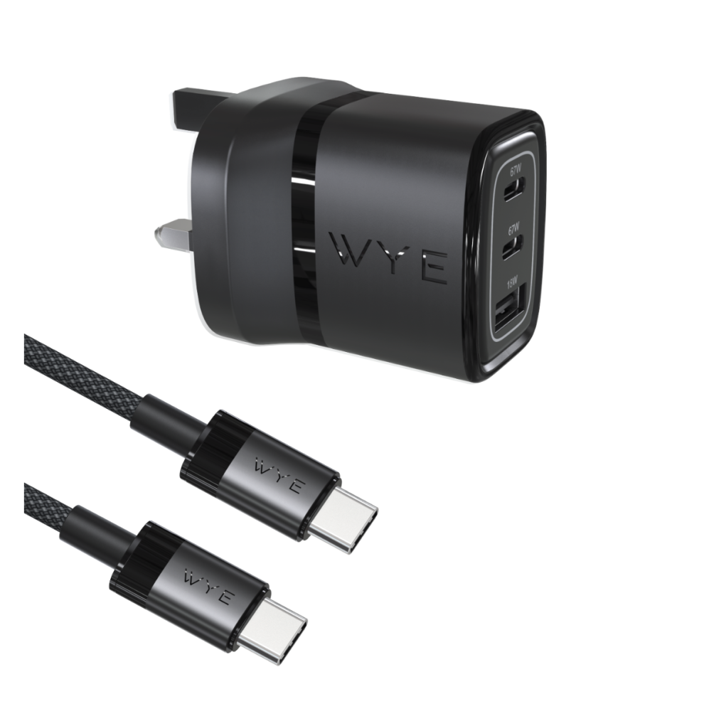Wyeflux 67W Multi-Port Laptop & Mobile Phone Charging Kit With Usb-C To Usb-C Cable (Gan Iii) 5061008658131