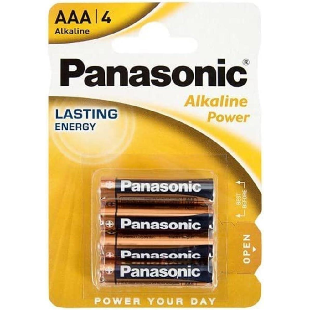 Panasonic Aaa Alkaline Battery Pack Of 4 - Box Of 12 5410853039440