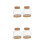 4Sets Hydroponischer Glasvasen Mit Bambusmatte Für Zuhause Transparent 5