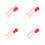 4Sets Holzklapper Percussion Rot Kinder Musikinstrument Lernspielzeug 6