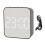 Black Small LED Digital Clock with 2 Alarms Temp & Date Display Multi-function 2