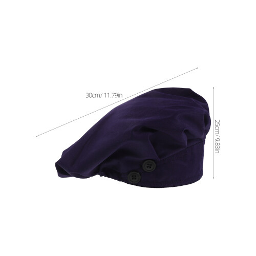 Navy Unisex Arbeitskappe Mit Atmungsaktive Baumwollmütze 2