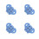 4Stk - Baby Silikon Himmelblau 10
