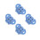 4Stk - Baby Silikon Himmelblau 6