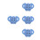 4Stk - Baby Silikon Himmelblau 5
