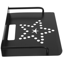 2Pièces Étagère Murale Noire En Aluminium Pour Routeur Caméra