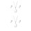 2Sets Schmuckset Damen Halskette Ohrstecker Silber 9