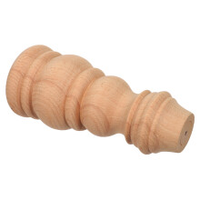2Stk Unbehandelte Holzpfosten Verzierungen Beige Für Treppen Und Zaun