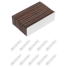 20Stk Weiße Holz Namensschilder Mit Pin Vielseitig Einsetzbar