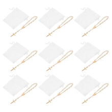 1Ensemble Bracelet Chapelet Sachets Organza Pour Baptême