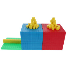 2Ensembles Cubes Base Dix Multicolores Plastique Fournitures Scolaires