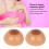 Silicone runde konkave Brustprothese, braun D Cup 4