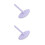 2Pièces À Laine Violet ABS Aiguilles Ergonomiques 3