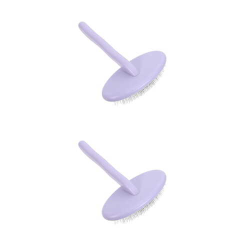 2Pièces À Laine Violet ABS Aiguilles Ergonomiques 2