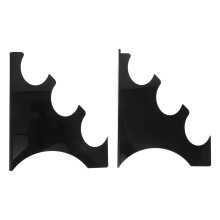 1Pair Acrylic Wall Mounted Sword Holder Black for Lightsaber Storage