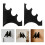 1Pair Acrylic Wall Mounted Sword Holder Black for Lightsaber Storage 10