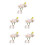 5Pcs Creative Resin Miniature Car Flower Vase Dash Decor for Interior 4
