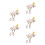 5Pcs Creative Resin Miniature Car Flower Vase Dash Decor for Interior 8