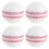 4Pièces De Cricket PU Blanches Pour Entraînement Doux 8