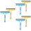 6Pcs Versatile Window and Shower Squeegee with Brush and Spray Bottle 8