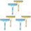 6Pcs Versatile Window and Shower Squeegee with Brush and Spray Bottle 4