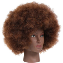 3Pièces Perruques Afro Courtes Bouclées Pour Fête Cosplay Confortable