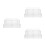 3Pcs Clear Plastic Tiered Dessert and Fruit Display Stand for Parties 6