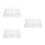 3Pcs Clear Plastic Tiered Dessert and Fruit Display Stand for Parties 5