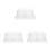 3Pcs Clear Plastic Tiered Dessert and Fruit Display Stand for Parties 4