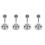 4Pcs Silver Bathroom Shower Head Mount ABS Small Hand Shower Holder 6