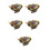 5Pcs Copper Toad Ornament for Office and Desktop 10