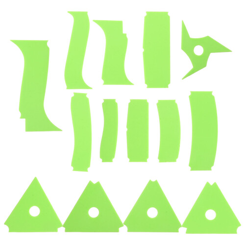 1Set Plastic Pottery Clay Tools Kit for and Trimming Work